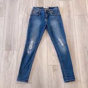 Monkey Ride Jeans - Distressed Skinny Jeans